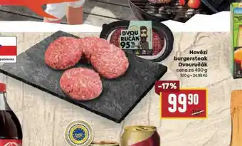 Billa Hovězí burger dvouručák nabídka