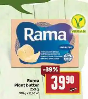 Billa Rama plant butter nabídka