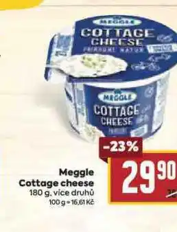 Billa Meggle cottage cheese nabídka