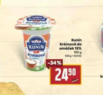 Billa Kunín krémová do omáček 15% nabídka
