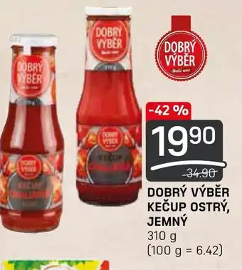 Flop DOBRÝ VÝBĚR KEČUP OSTRÝ, JEMNÝ nabídka