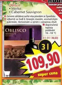 Norma Oblisco cabernet sauvignon nabídka