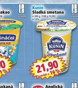 Norma Kunín smetana nabídka