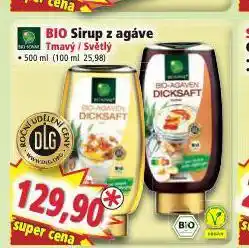 Norma Bio sirup z agáve nabídka