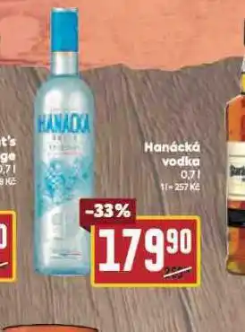 Billa Hanácká vodka nabídka