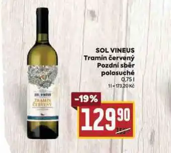 Billa Sol vineus tramín červený nabídka