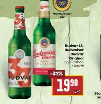 Billa Pivo budweiser budvar original nabídka