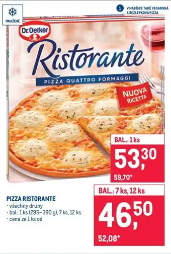 Makro PIZZA RISTORANTE nabídka