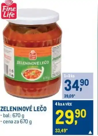 Makro ZELENINOVÉ LEČO nabídka