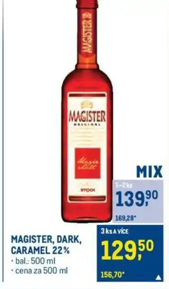 Makro MAGISTER, DARK, CARAMEL 22% nabídka