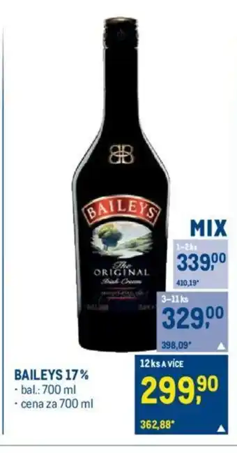 Makro BAILEYS 17% nabídka