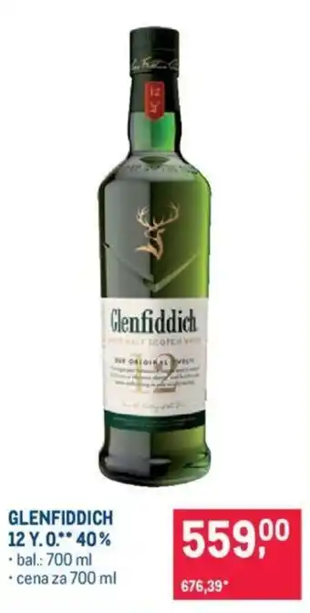 GLENFIDDICH 12 Y.O 40%