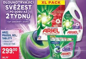 Makro ARIEL PRÁŠEK, GEL, TABLETY nabídka