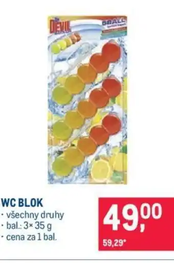 Makro WC BLOK nabídka