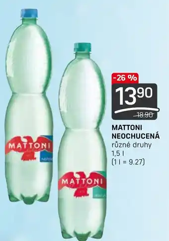 Flop MATTONI NEOCHUCENÁ 1.5L nabídka