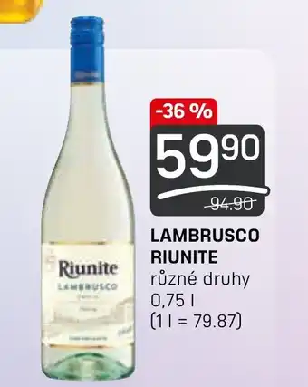 Flop LAMBRUSCO RIUNITE 0.75L nabídka