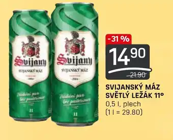SVIJANSKÝ MÁZ SVĚTLÝ LEŽÁK 11° 0.5L