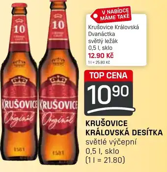Flop KRUŠOVICE KRÁLOVSKÁ DESÍTKA 0.5L nabídka