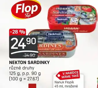 Flop NEKTON SARDINKY nabídka