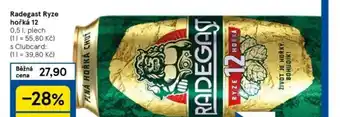 Tesco Radegast Ryze hořká 12 nabídka