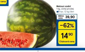 Tesco Meloun vodní nabídka