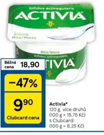 Tesco Activia nabídka