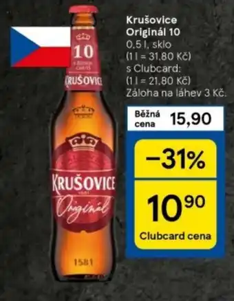 Tesco Krušovice Originál 10 nabídka