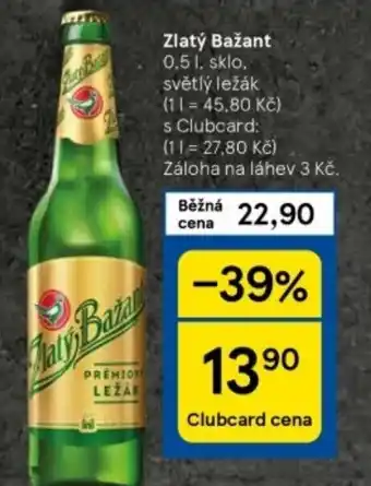 Tesco Zlatý Bažant nabídka