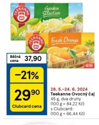 Tesco Teekanne Ovocný čaj nabídka