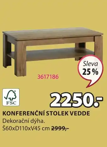 JYSK KONFERENČNÍ STOLEK VEDDE nabídka