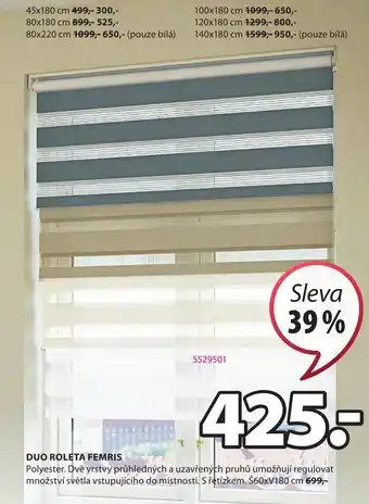 JYSK DUO ROLETA FEMRIS nabídka