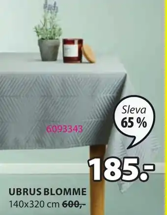 JYSK UBRUS BLOMME nabídka