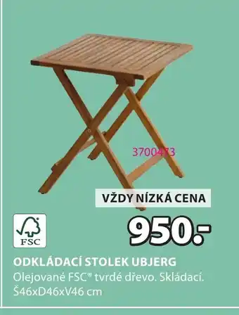 JYSK ODKLÁDACÍ STOLEK UBJERG nabídka