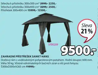 JYSK ZAHRADNÍ PŘÍSTŘEŠEK SANKT HANS nabídka