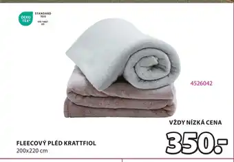 JYSK FLEECOVÝ PLÉD KRATTFIOL nabídka