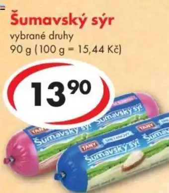 CBA Šumavský sýr nabídka