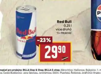 Billa Red bull nabídka