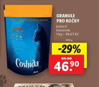 Lidl Coshida granule pro kočky nabídka