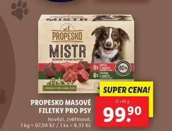 Lidl Propesko masové filetky pro psy nabídka