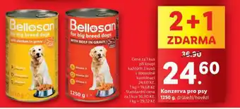 Lidl Bellosan konzerva pro psy nabídka