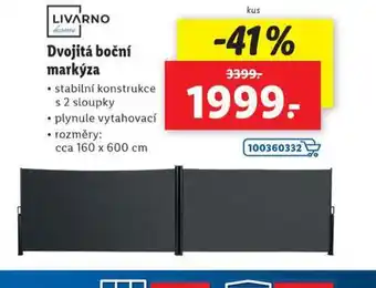 Lidl Dvojitá boční markýza nabídka