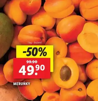 Lidl Meruňky nabídka