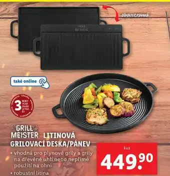 Lidl Litinová grilovací deska / pánev nabídka