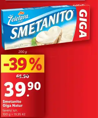 Lidl Smetanito giga natur nabídka