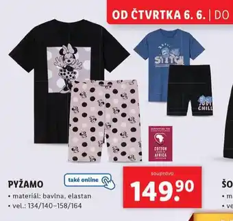 Lidl Dětské pyžamo nabídka