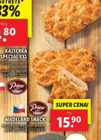 Lidl Madeland snack nabídka
