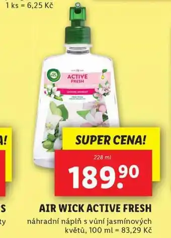 Lidl Air wick active fresh nabídka