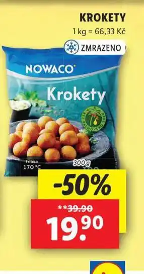 Lidl Nowaco krokety nabídka