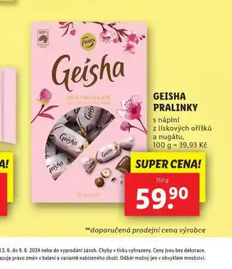 Lidl Geisha pralinky nabídka