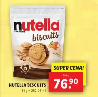 Lidl Nutella biscuits nabídka